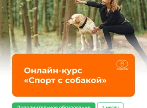 Онлайн-курс Спорт с собакой. 1 месяц